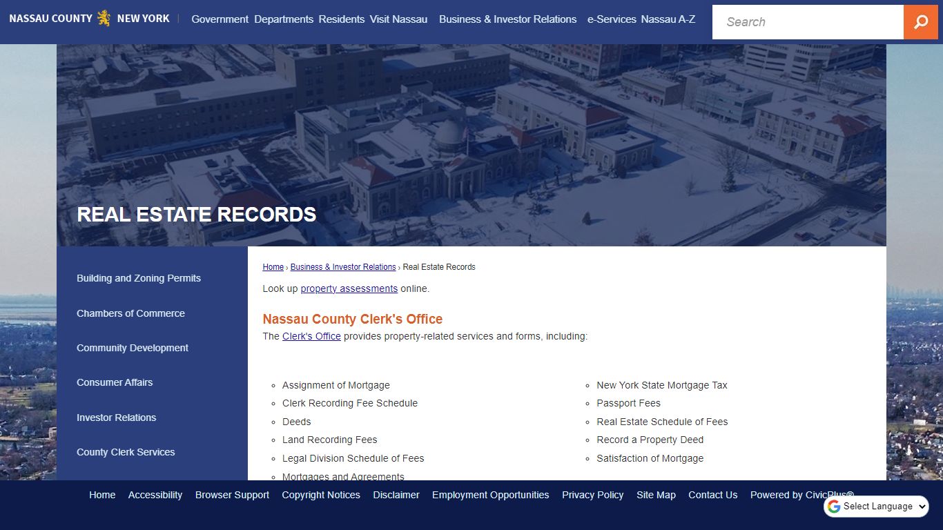 Real Estate Records | Nassau County, NY - Official Website